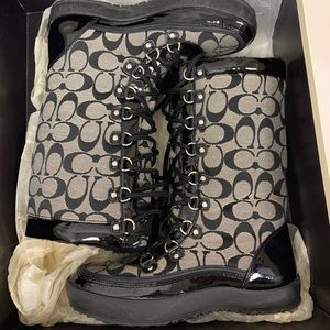 Coach Black Peggy Winter Boot